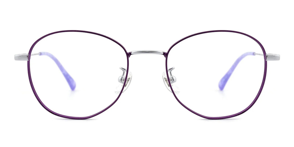 Hempstead Titamium Prescription Eyeglasses Purple
