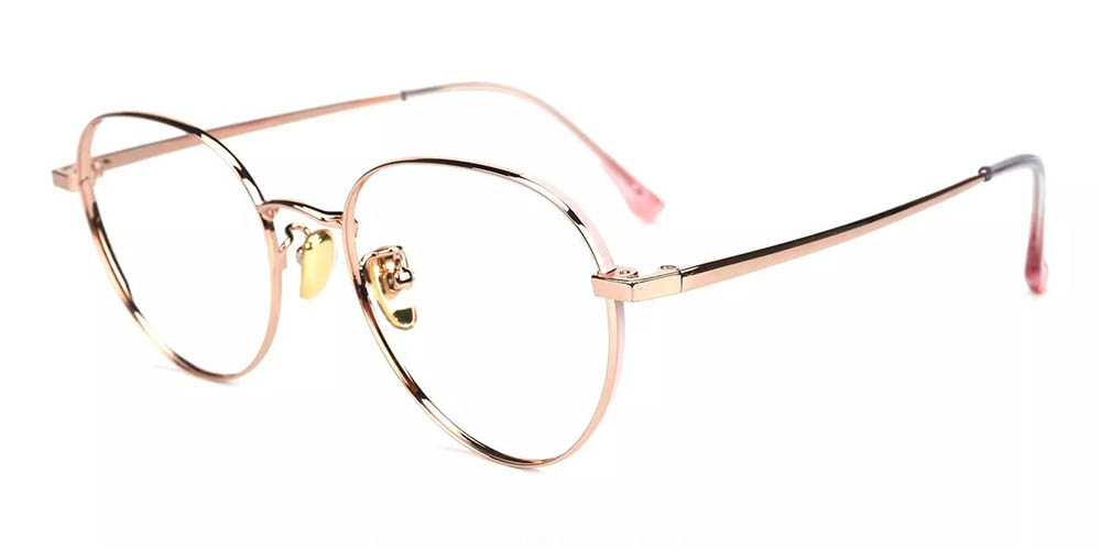 T3927 Titanium Prescription Glasses Gold