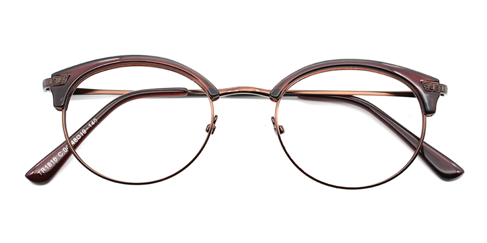 Troy Rx Eyeglasses Brown