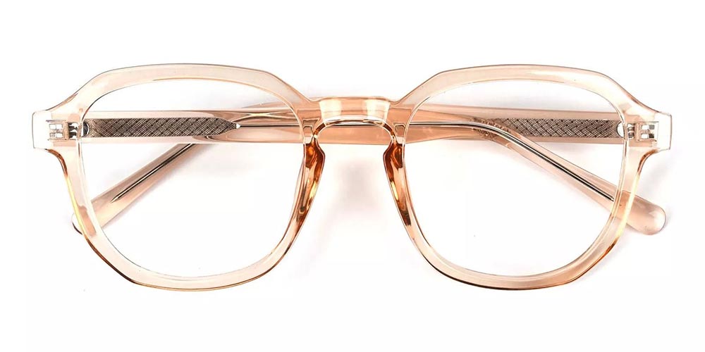 TR8981 Prescription Glasses Clear Orange