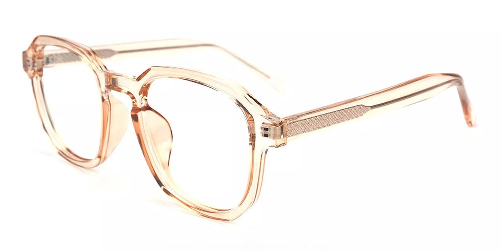 TR8981 Prescription Glasses Clear Orange