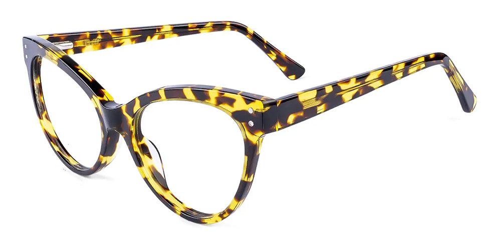 Seaford Cat Eye Prescription Glasses Tortoise - Spring Hinge