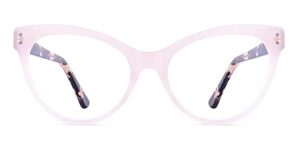 Seaford Cat Eye Prescription Glasses Pink - Spring Hinge