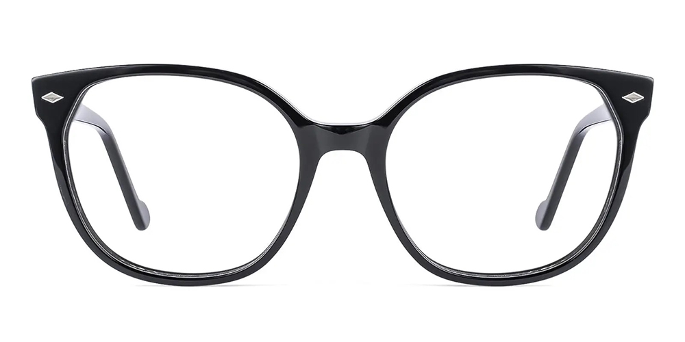 Depew Cat Eye Prescription Glasses Black - Spring Hinge