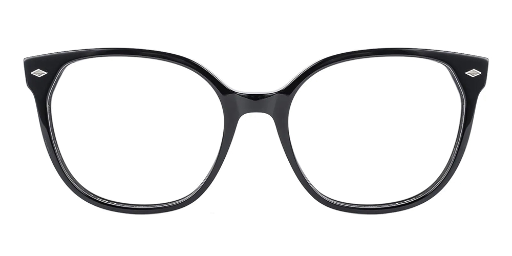 Depew Cat Eye Prescription Glasses Black - Spring Hinge