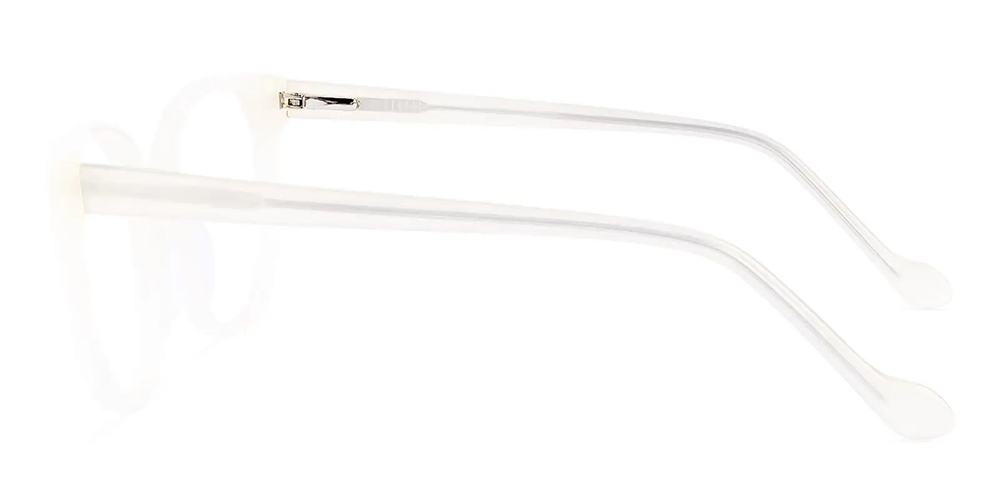 Depew Cat Eye Prescription Glasses White - Spring Hinge