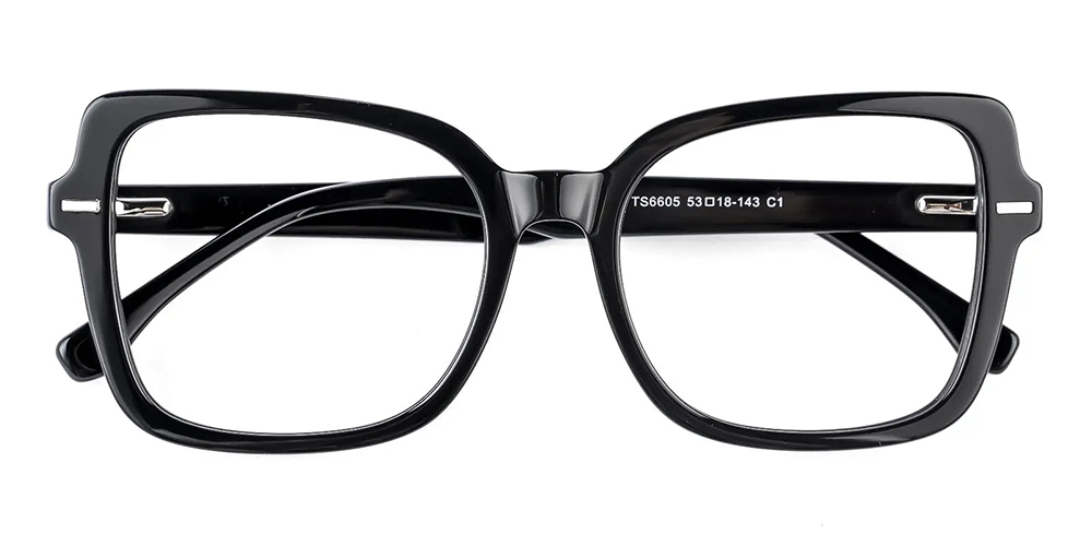TS6605 Prescription Glasses Black - Spring Hinge