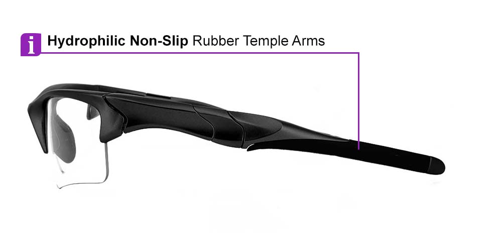 Elmira Prescription Safety Glasses Black - ANSI Z87.1 Certified