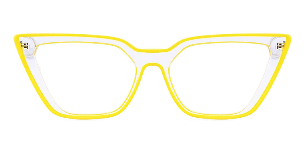 Carbonville Cat Eye Rx Glasses Yellow